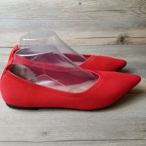 Venus Celia Pointed Toe Knit Ballet Flats